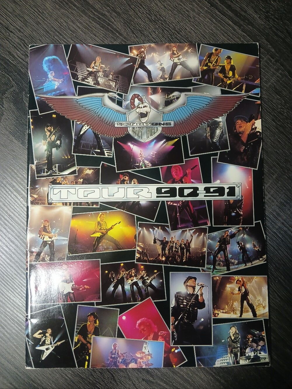 Vtg Scorpions 1990-91 Crazy World Concert Tour Program Heavy Metal Collectible